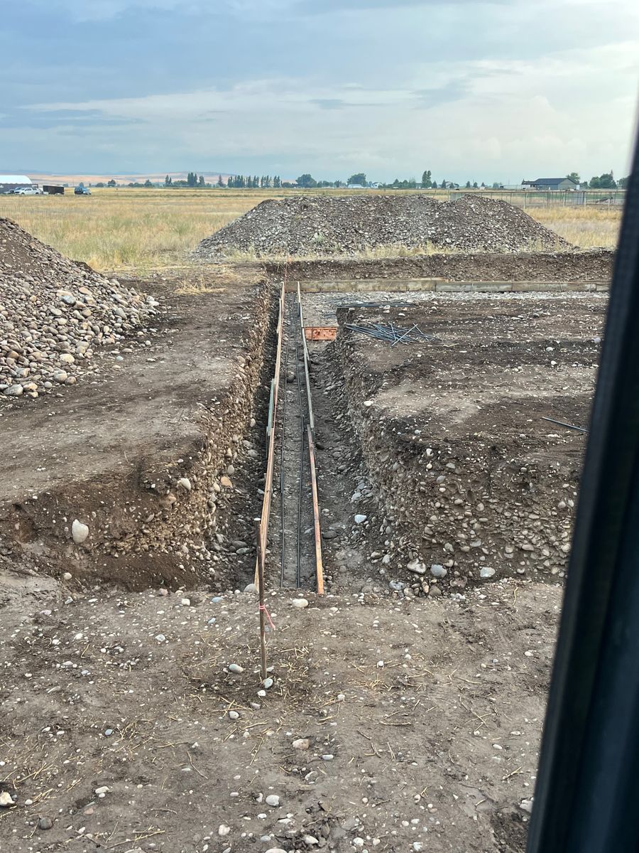 Trenching for SilverStone Excavation in Rigby, ID