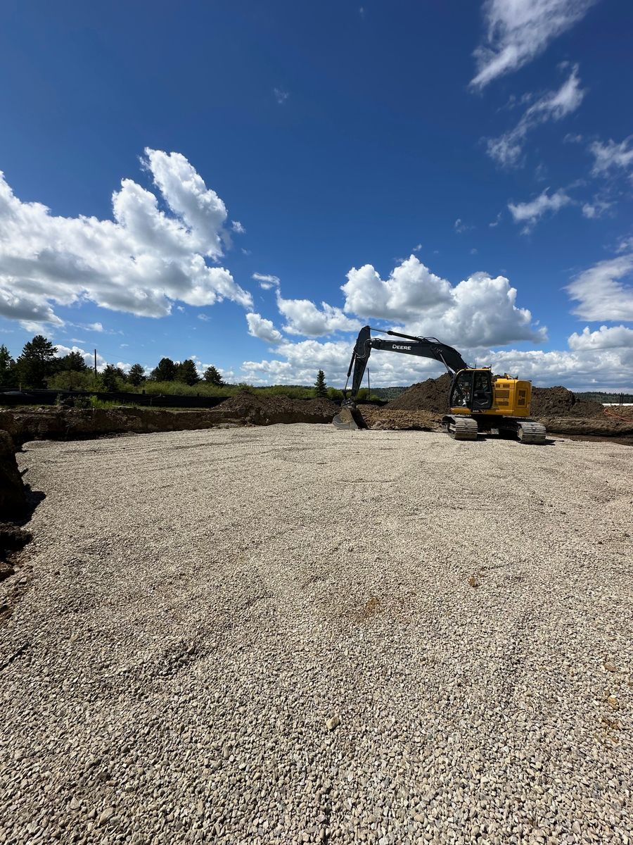 Grading /Dirt Work for R&H Homes in Bozeman, MT