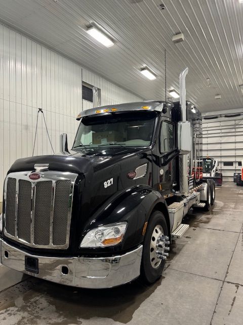 Hauling Grain for N & F Trucking in Watertown, MN