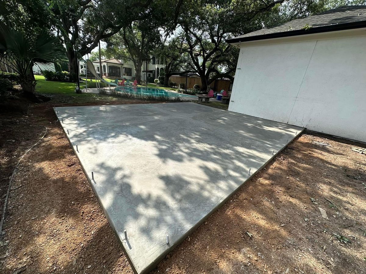 Concrete Slab Construction for NG Concrete Services in Houston, TX