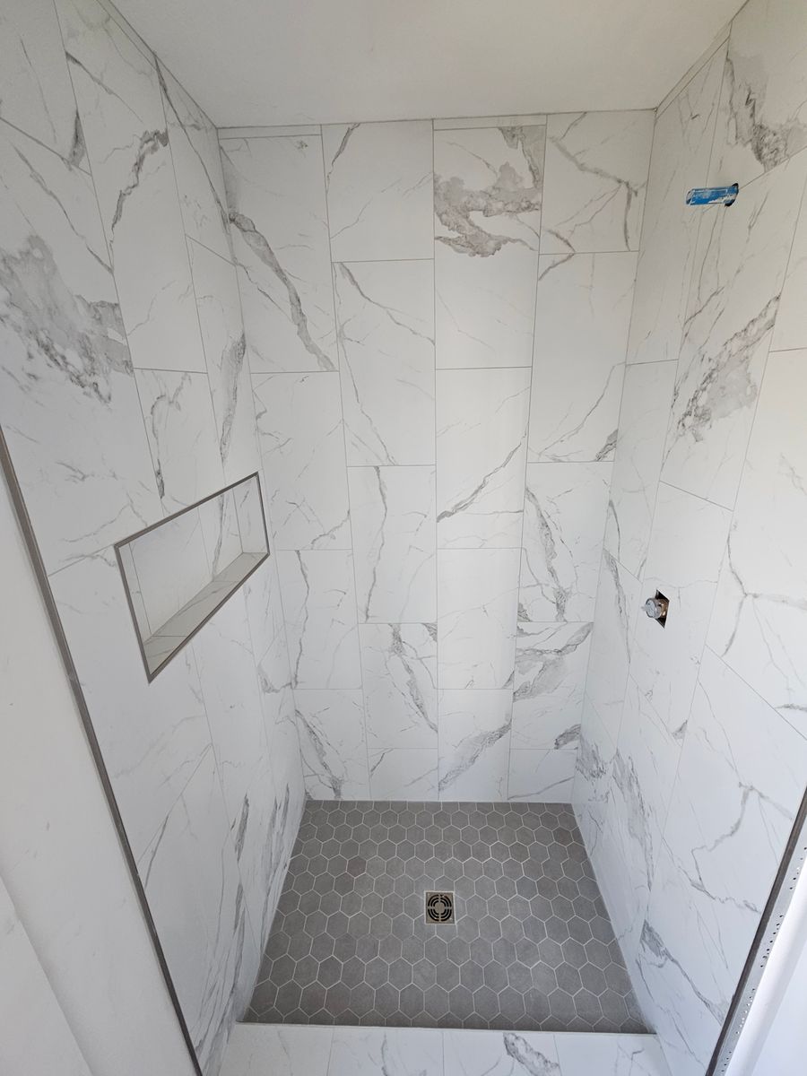 Custom Shower Tiling for Fulford Carpet and Tile in Holden Beach, NC