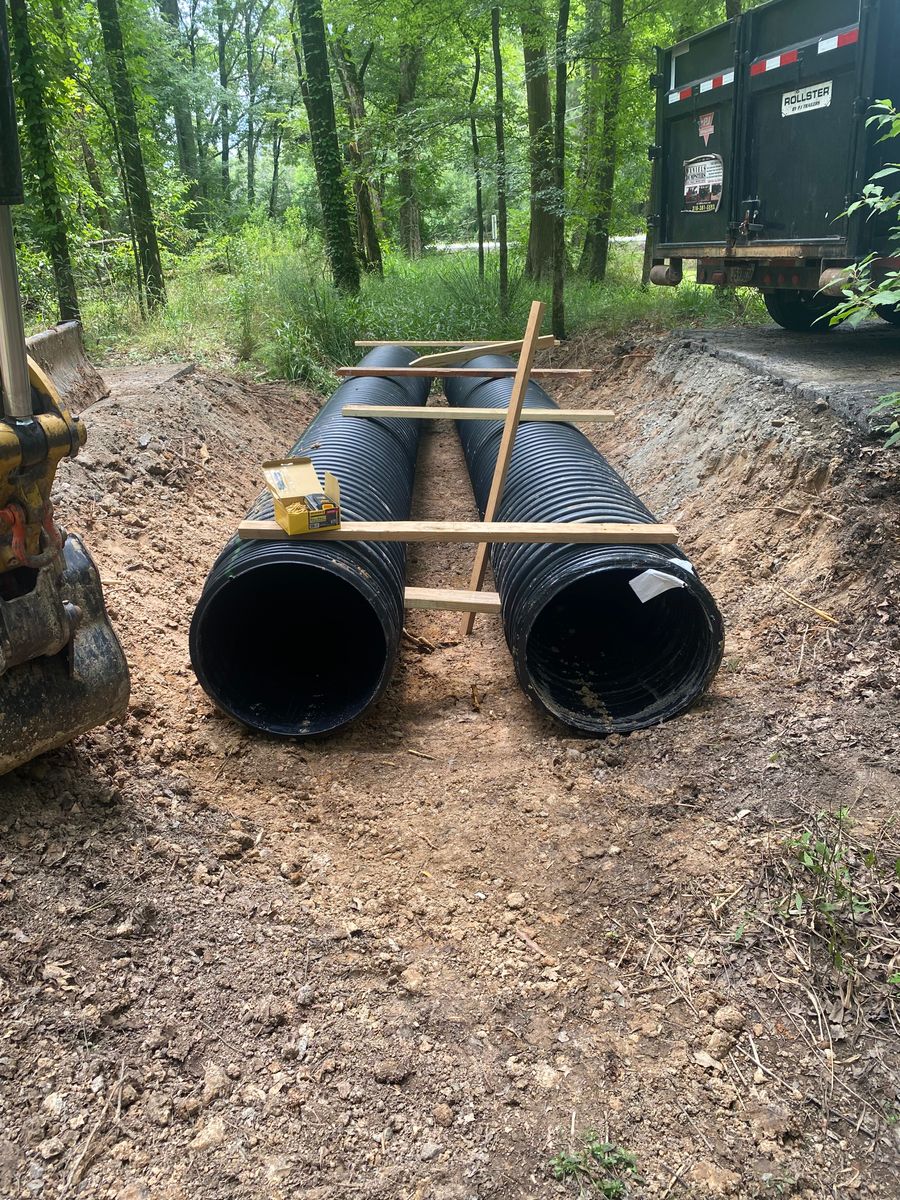 Culverts for Daniel's Dumpsters & Land Improvements in Monroe, LA