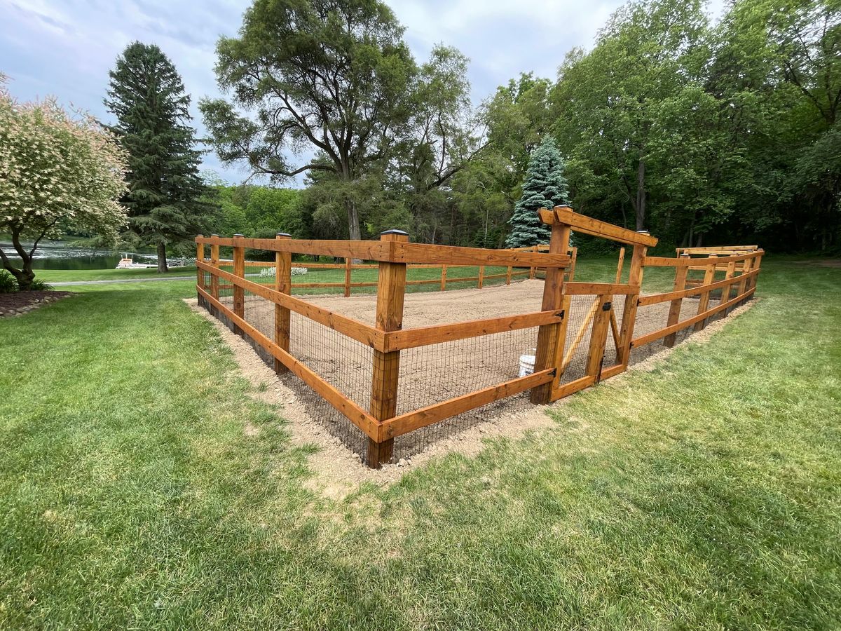 Fence Installation for TMF Services in Lapeer County, MI