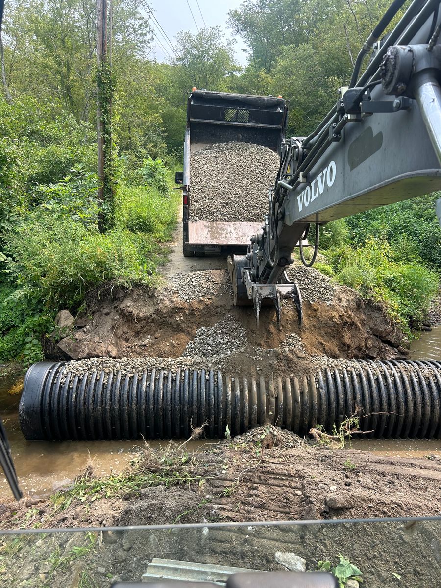 Trenching for DArcy  Cleveland & Sons Excavation LLC in Pawcatuck, CT