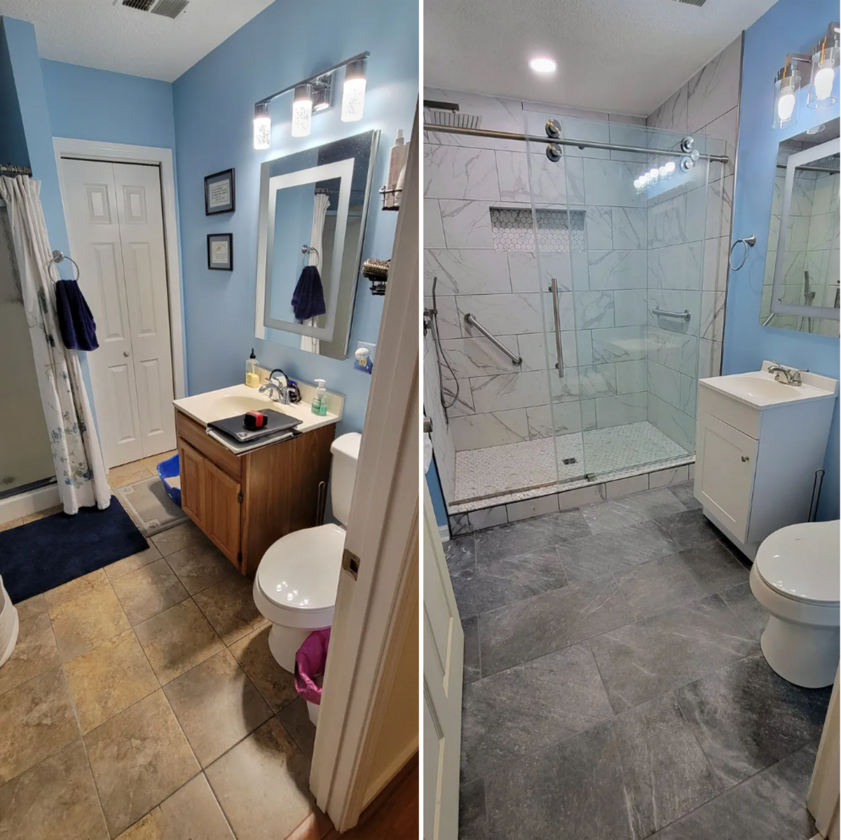 Bathroom Renovation for Middle Man Construction in Fall Branch, TN