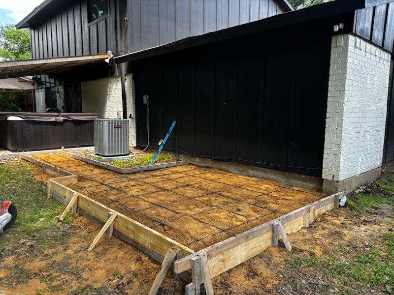 Hot Tub Pads for Maldonado's Concrete Construction in Dallas, TX