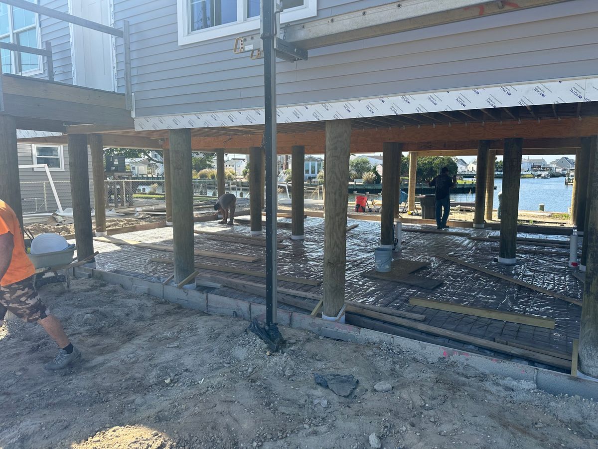 Concrete Driveway Installation for DiDaniele Masonry in Tuckerton, NJ