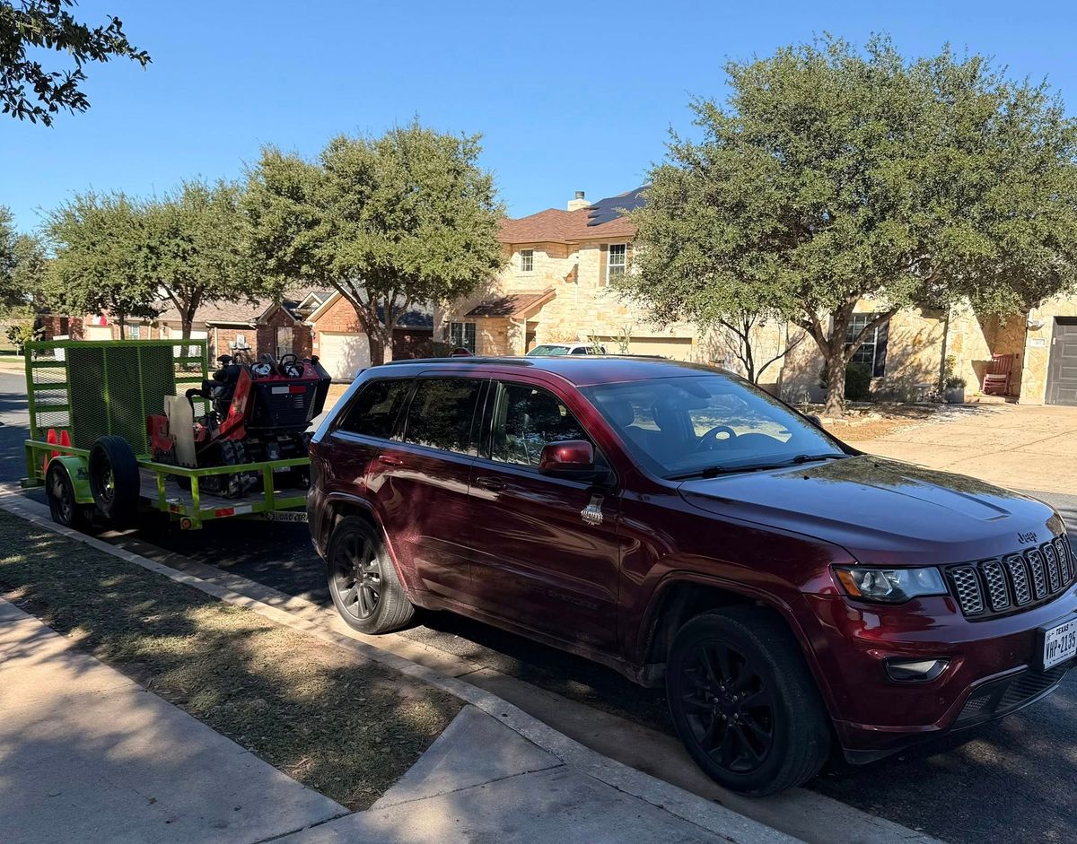 Tree Removal for Oakley’s Stump ‘N Grind in Leander, TX
