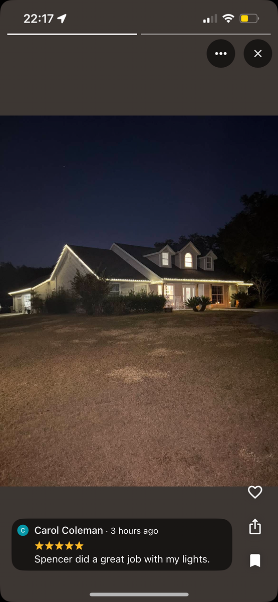 Holiday Lighting for Browne’s Yard Creations in Fruitland Park, FL