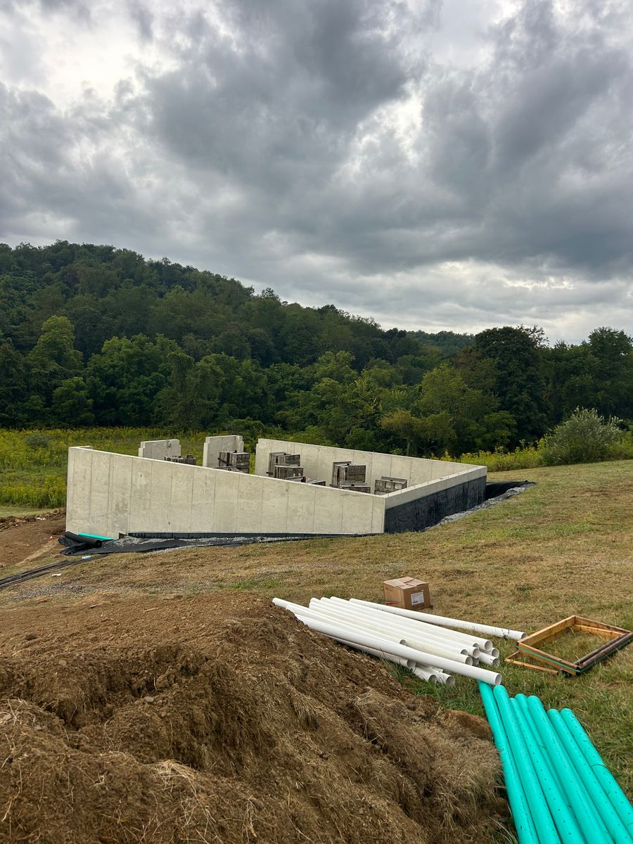Poured Concrete Walls for Hanula Concrete Pumping in Pittsburgh, PA