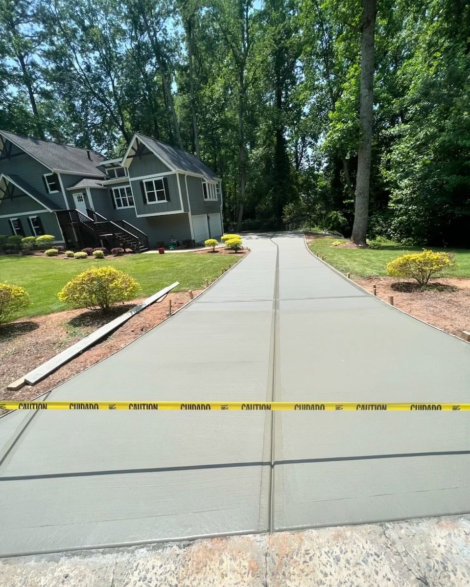 Concrete Driveway Installation for 4 Season Concrete LLC in Atlanta, GA