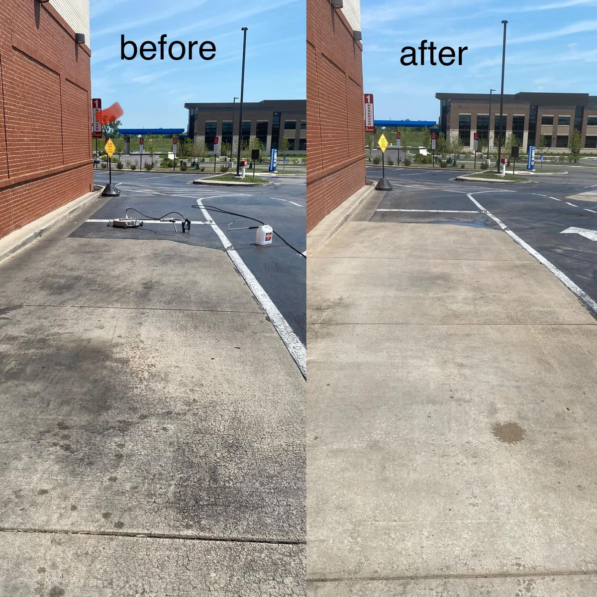 Concrete Cleaning for Al's Hydro-Wash LLC. in Dayton, OH