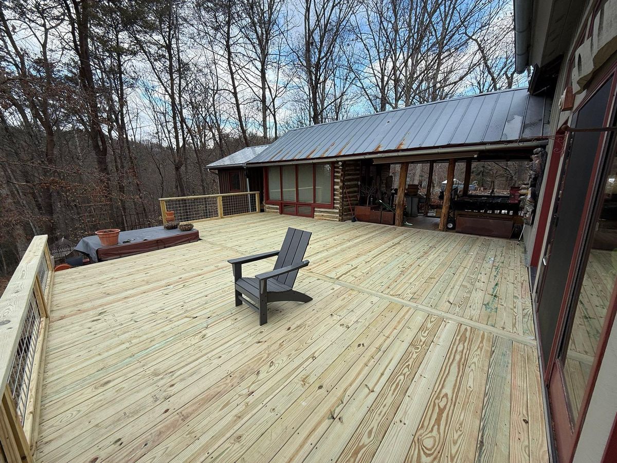Deck & Patio Installation for Redwood Construction in Asheville, NC