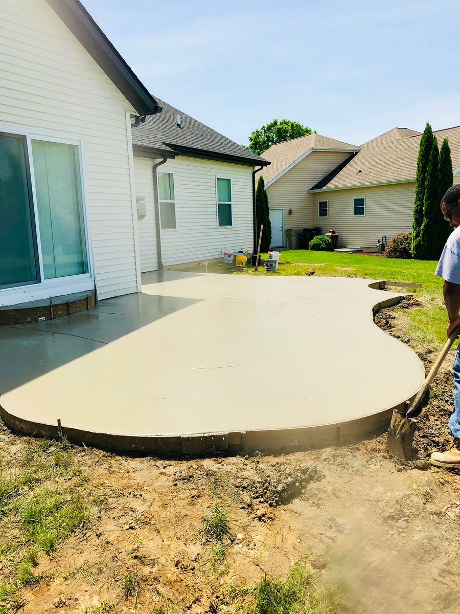Patio Design & Installation for Macon Concrete LLC. in South Bend, IN