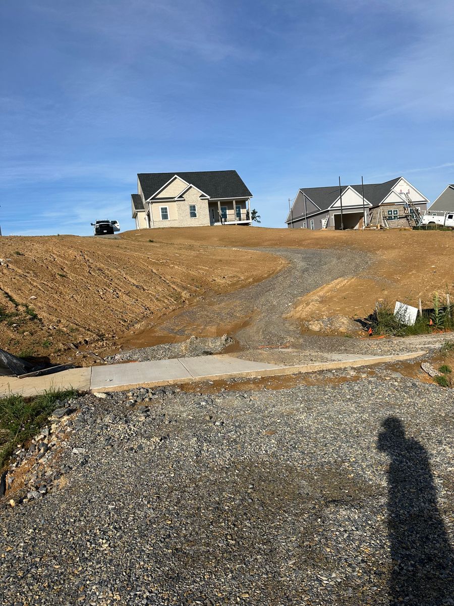 Grading for James R Carter Paving in Roanoke, VA