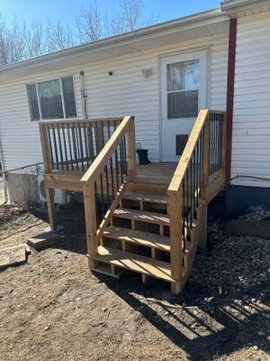 Deck Installation for Daggett Construction in Sioux Falls, SD