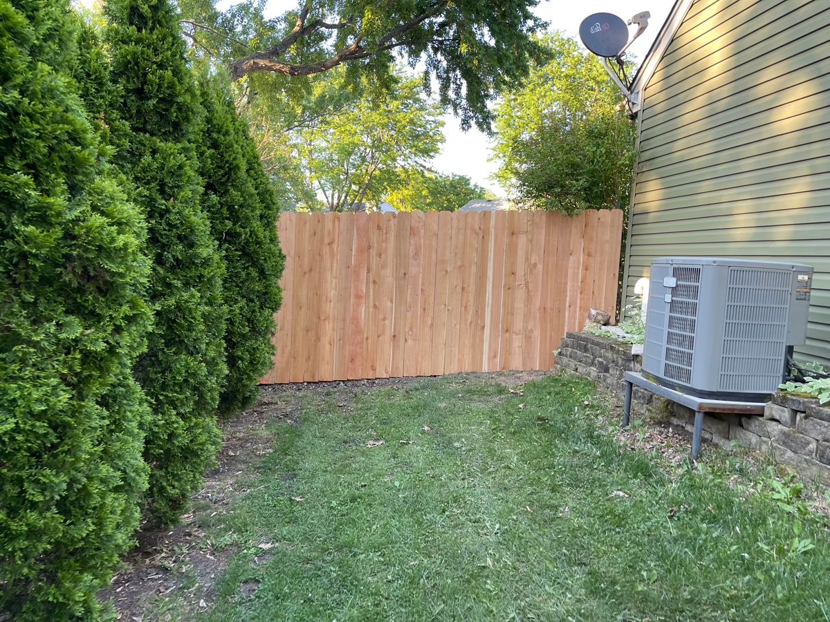 Residential Fence Installation for 5-Star Fencing in McHenry, IL