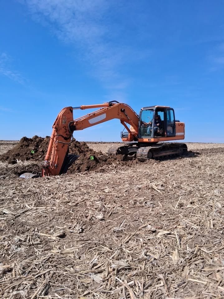 Field Tile Drainage Systems for GBA Earthmoving in Keota, IA