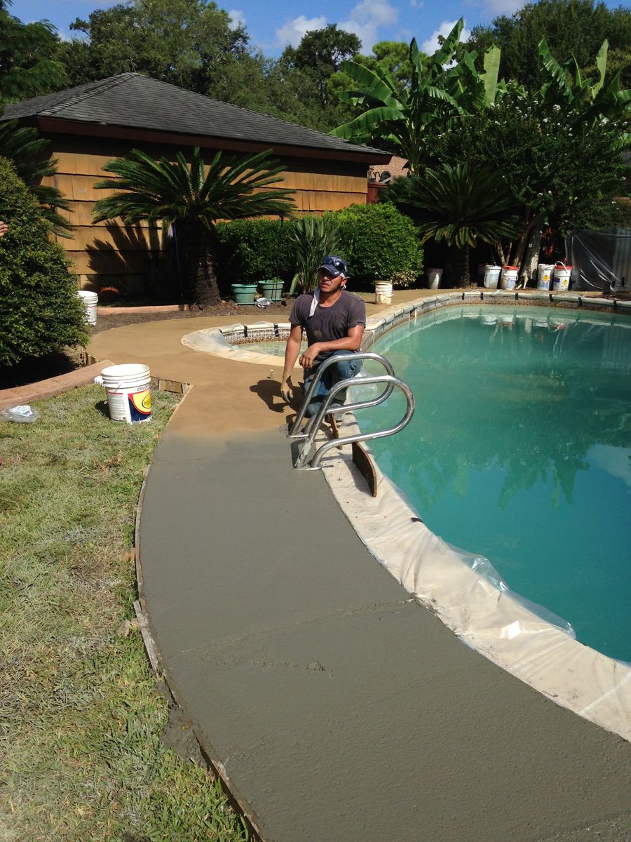Pool Remodels for Texas Curb N Borders in Houston, TX