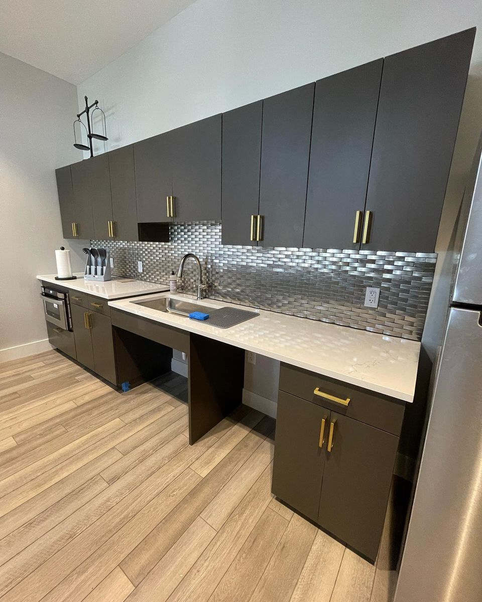Kitchen Cabinet Refinishing for Son Construction in San Antonio, TX