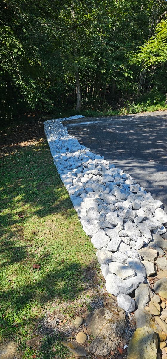 Shoreline Erosion Control for Restoration Shoreline Norris Lake Rip Rap in Norris Lake, TN