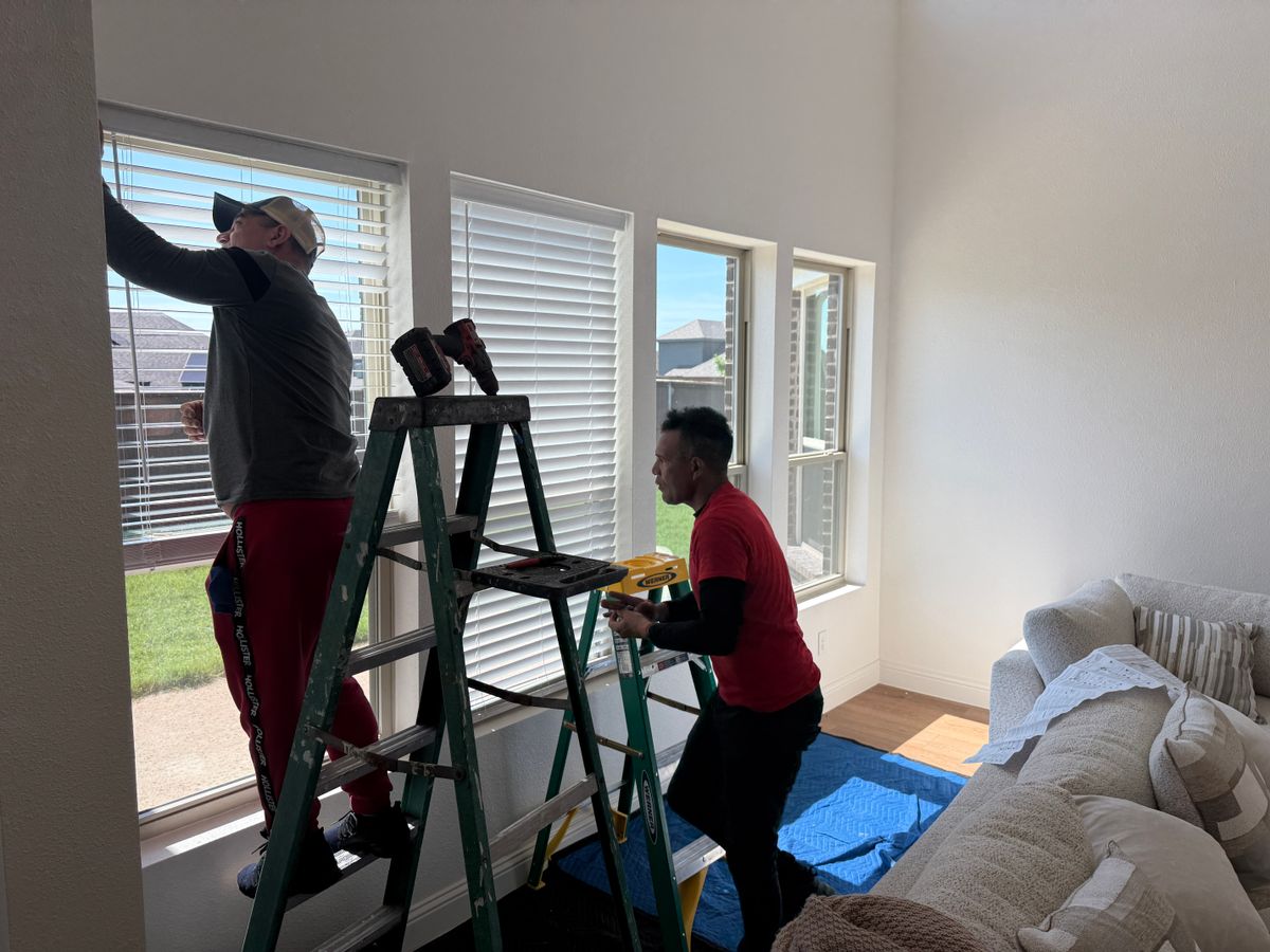 Blinds or Electronic Roller Shade installation for Light It Up AV and Turf in Keller, TX