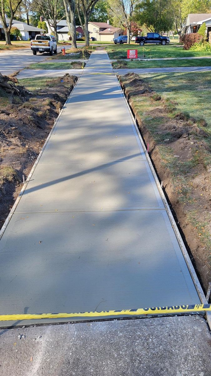 Concrete Slab Construction for Concrete Pros, LLC in Lorain, OH