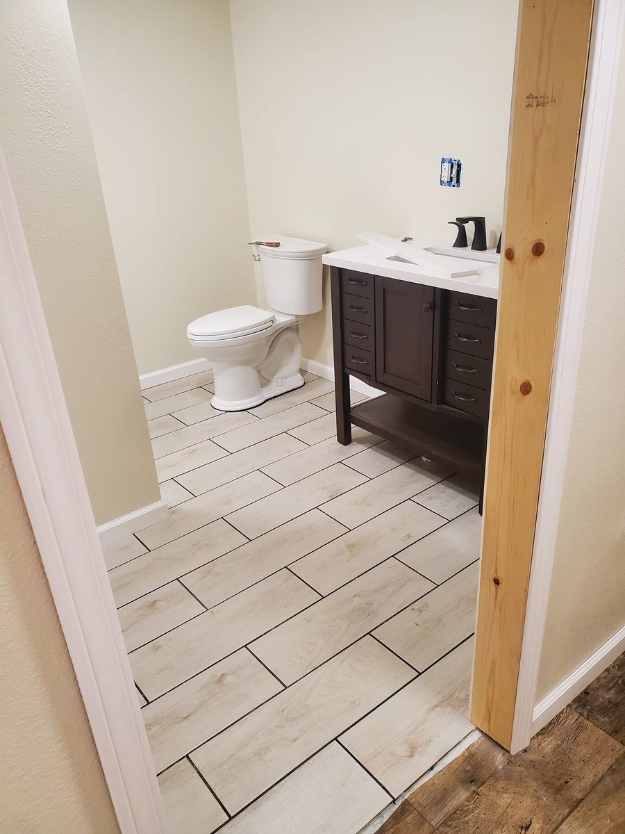 Bathroom Renovation for Pinewood Construction. LLC in Miles City, MT