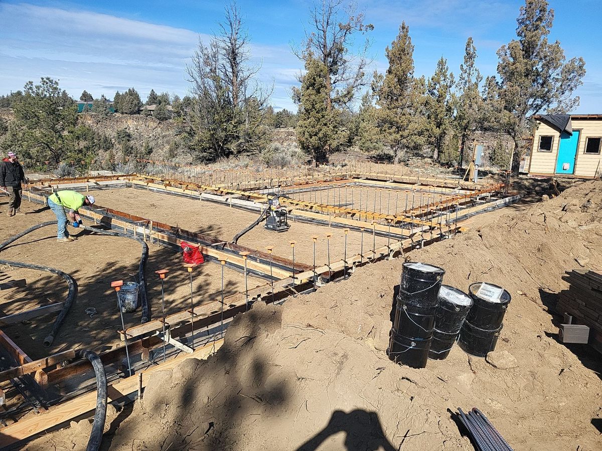 Foundation Work for TJR Concrete and Construction in Bend, OR
