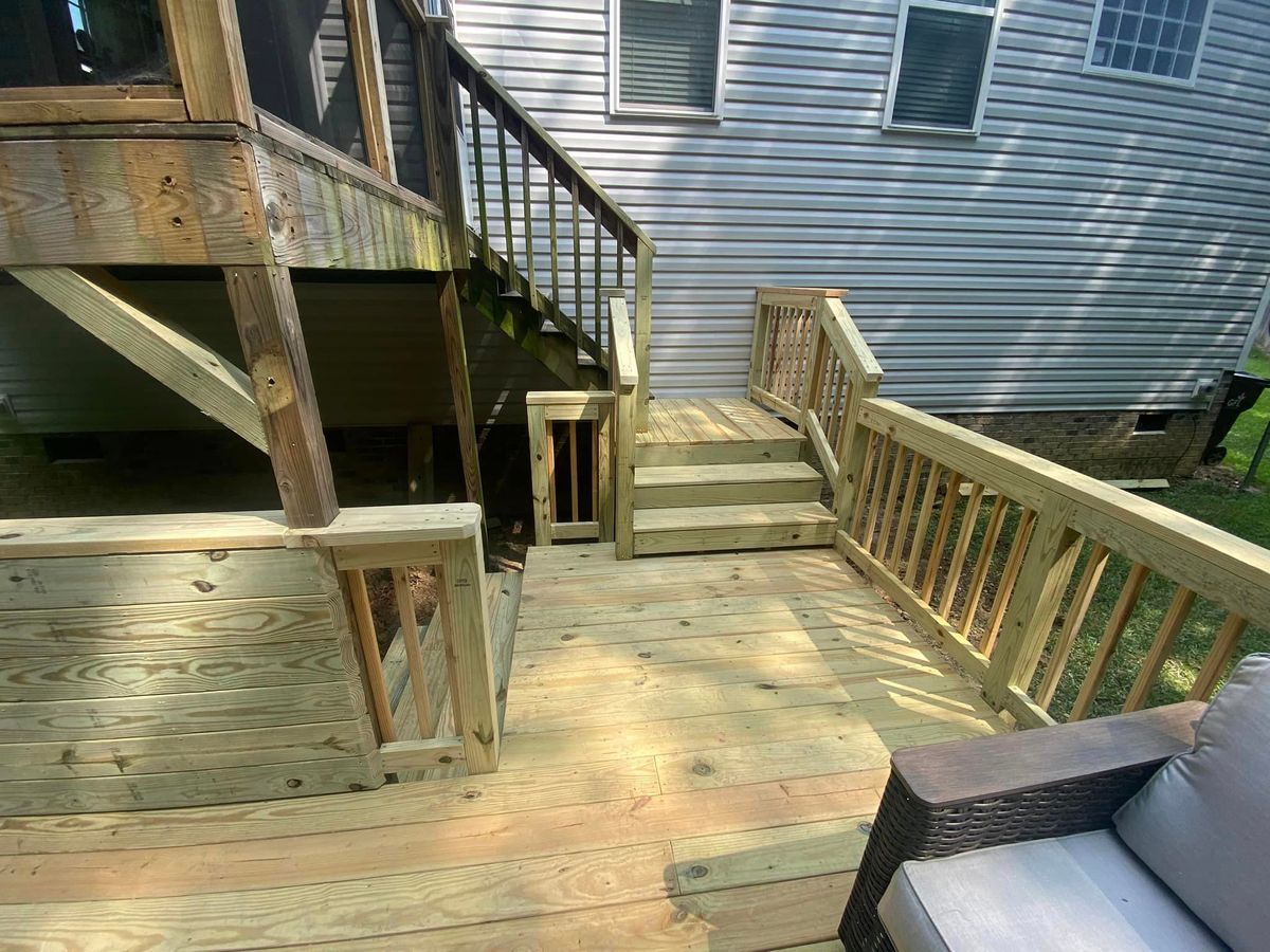 Deck Construction for Dillard Construction & Remodeling, LLC in Wendell, NC