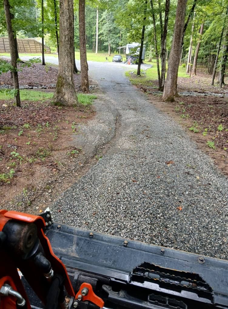 Roadbeds for Whiskey Ridge Mulching & Land Services in South Boston, VA
