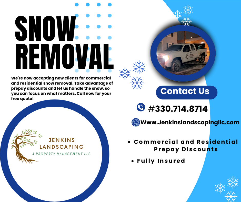 Commercial Snow Removal for Jenkins Landscaping & Property Management LLC in Clinton, OH