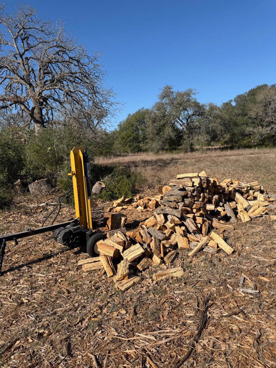 Tree Trimming and Firewood Cutting/Delivery for 512 Land Clearing in Blanco County, TX