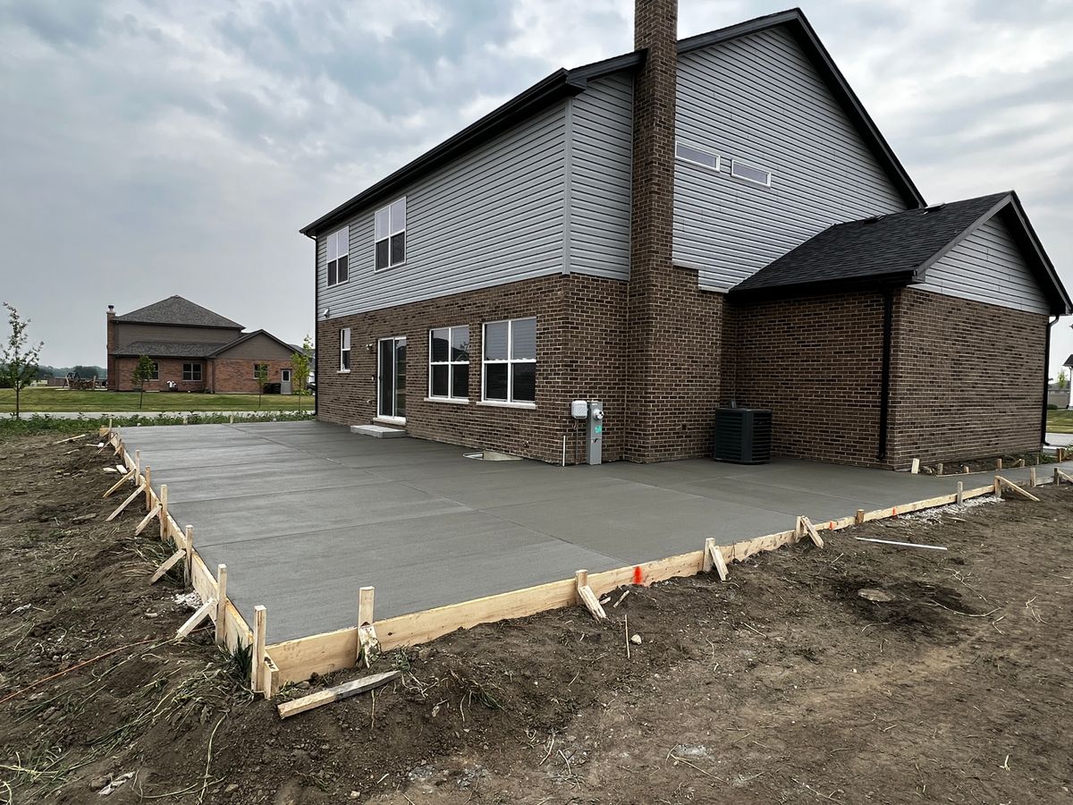 Concrete patios for Onyx Concrete Contractors in Chicago, IL