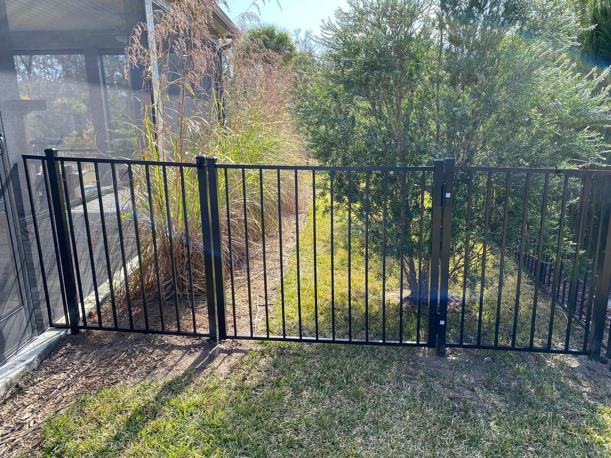 Aluminum Fence Installation for Madden Fencing Inc. in St. Johns, Florida