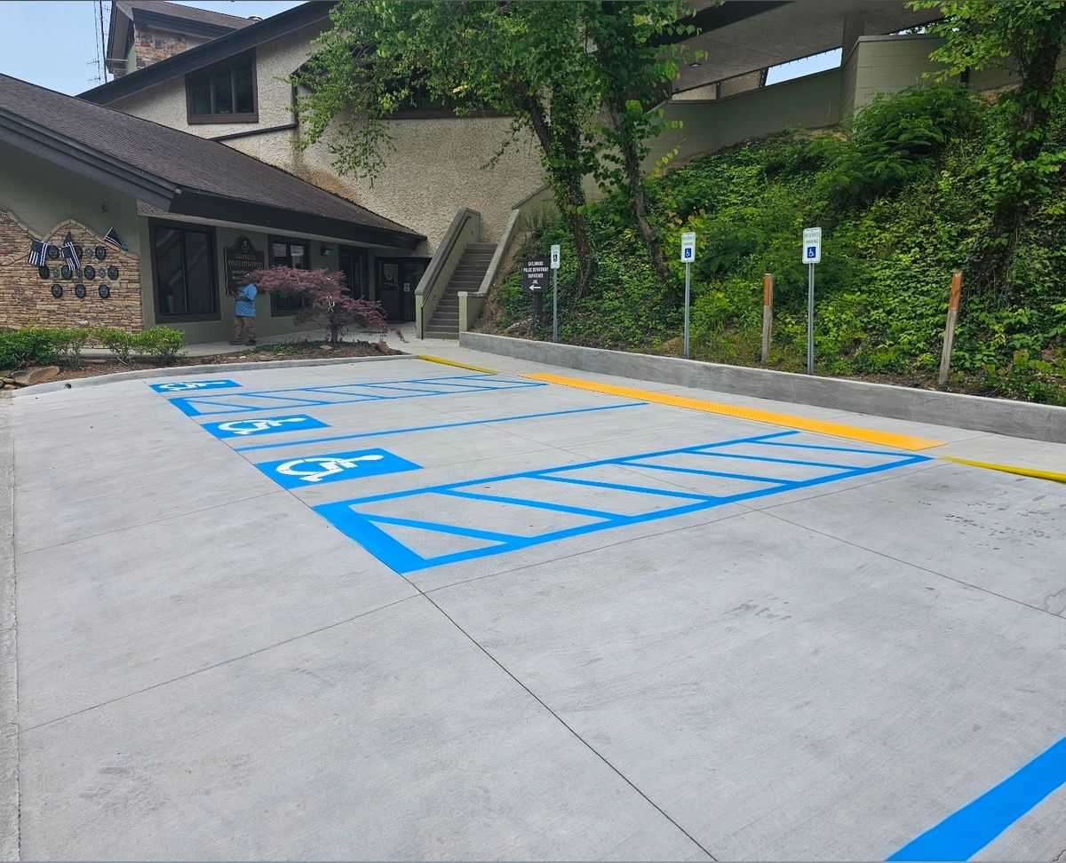 Parking Lot Striping for Stripe A Lot in Knoxville, TN