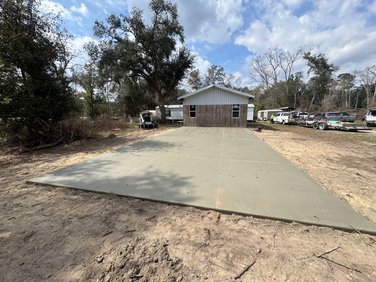 Concrete for Cameron Enterprises in Live Oak, FL