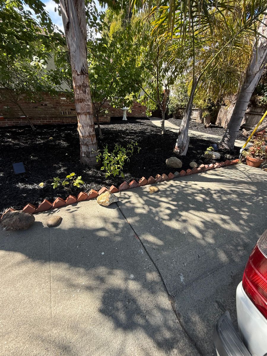 Mulch Installation for CBA Landscaping in Hayward, CA