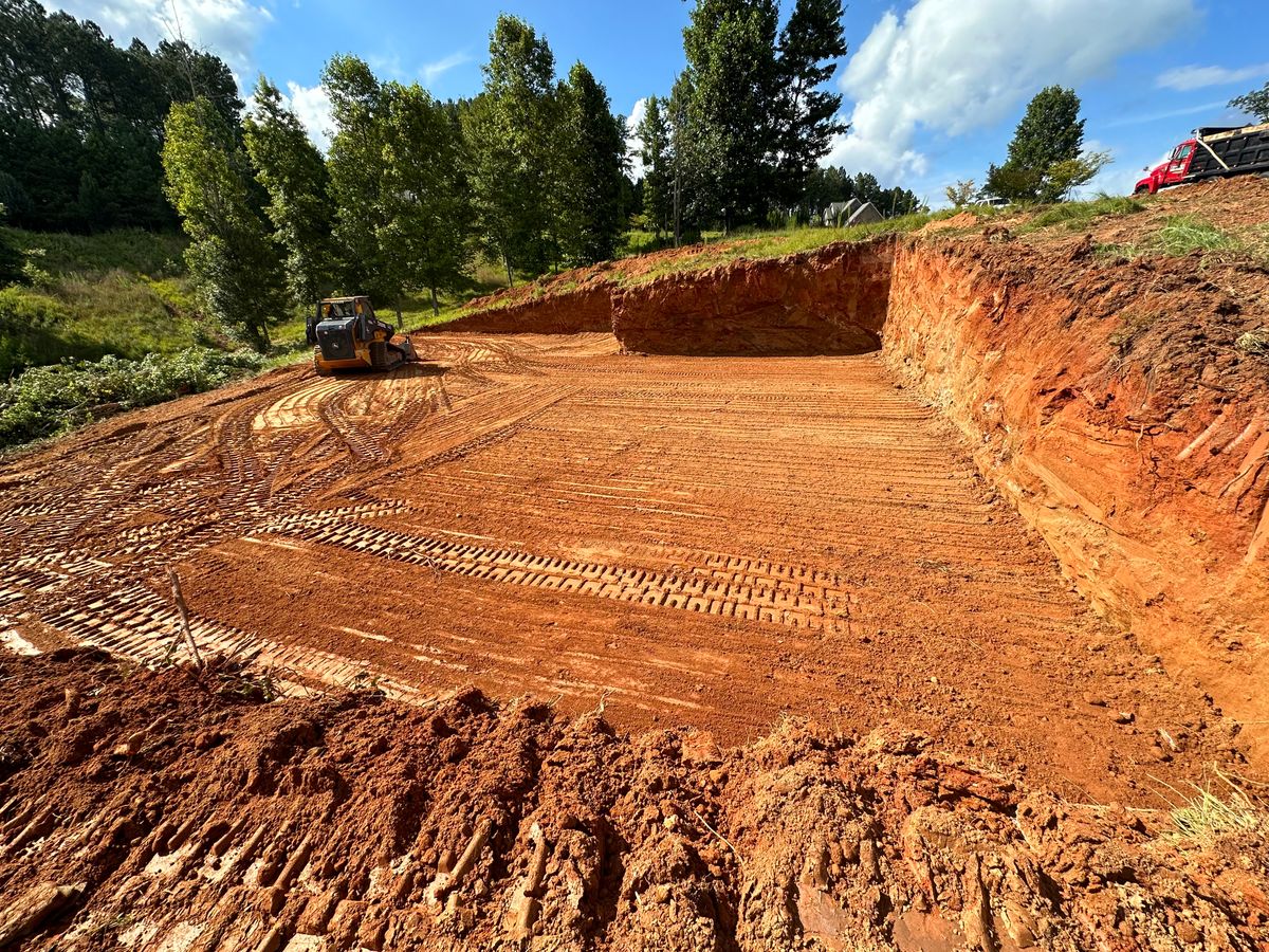 Foundation Excavation for Barnes Backhoe & Grading in Taylorsville, NC