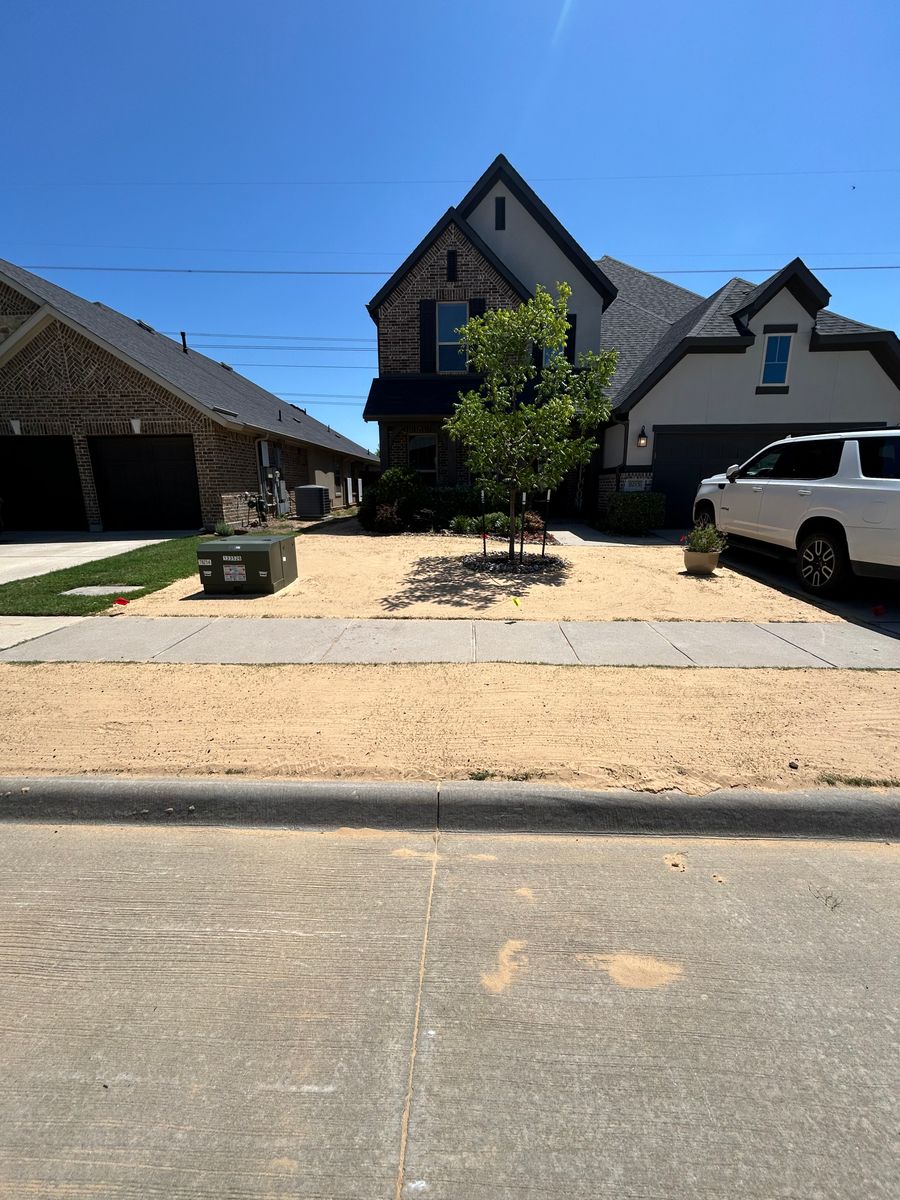 Leveling for North Texas Groundscaping in Frisco, TX
