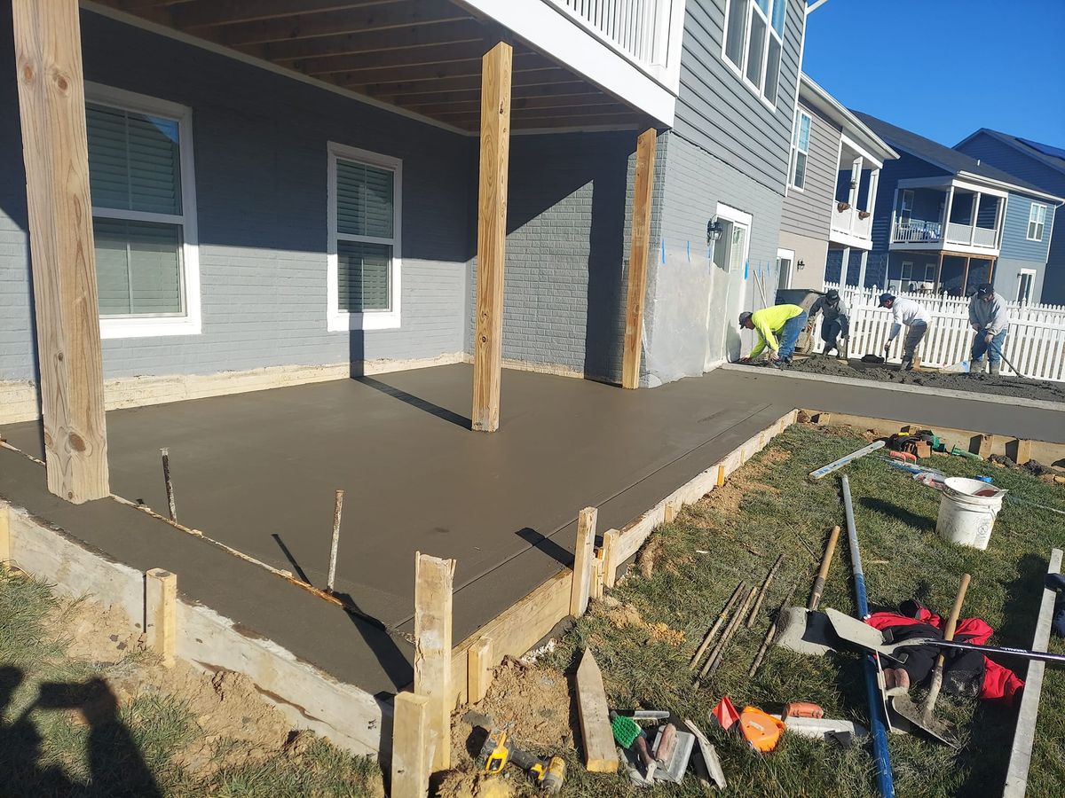 Patio Design & Installation for RGM Concrete Finisher LLC in Chesapeake, VA