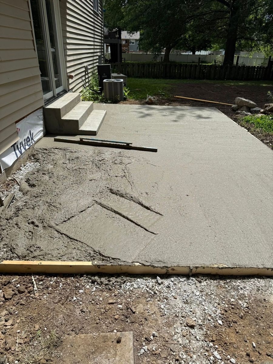 Concrete Driveway Installation for Immaculate Concrete and Construction in Troy, IL