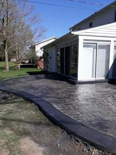 Stamped Concrete Installation for G&A Contracting, LLC  in Germantown, OH
