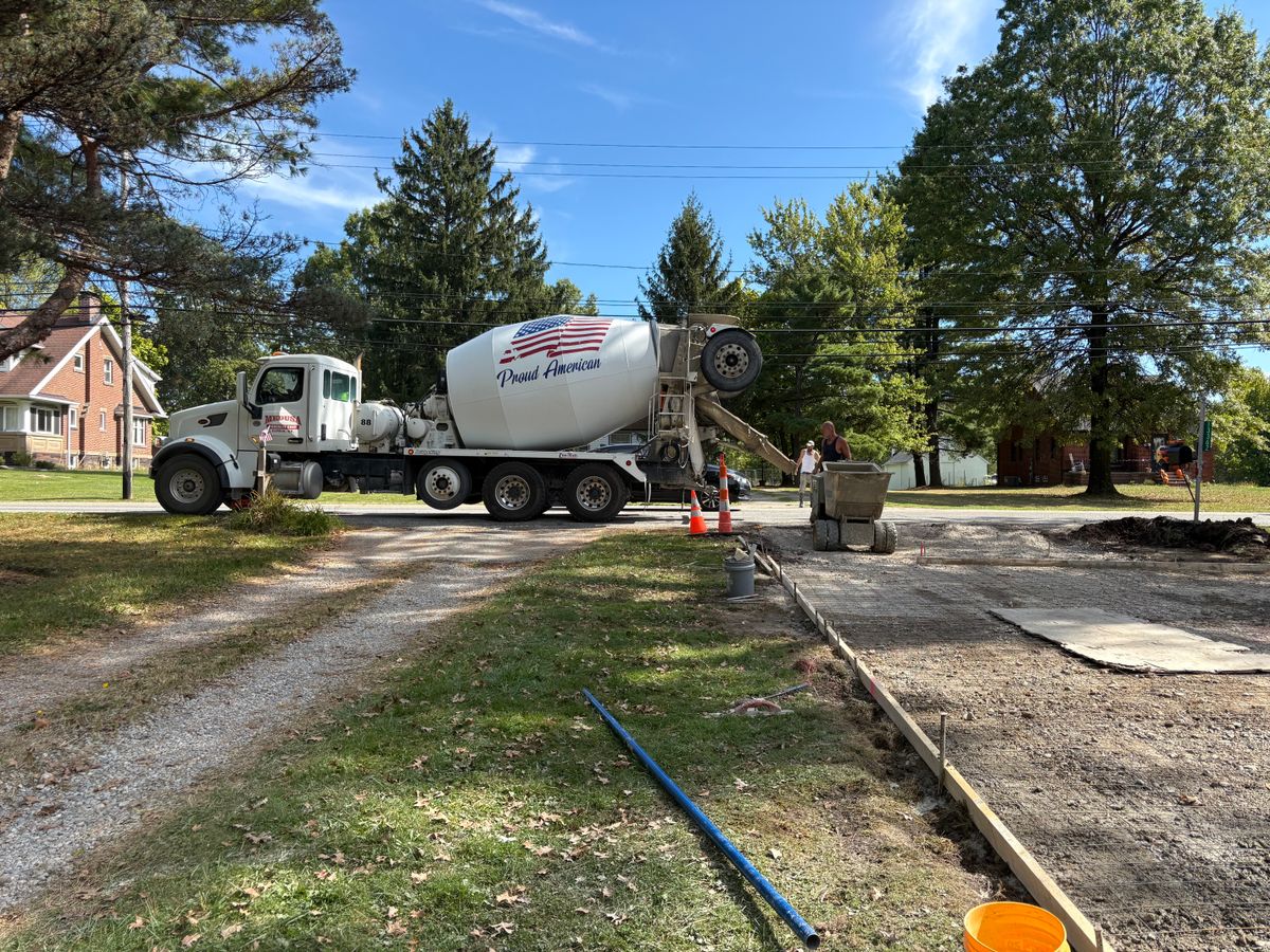 Driveway tear out and replacement for Concrete Pros, LLC in Lorain, OH