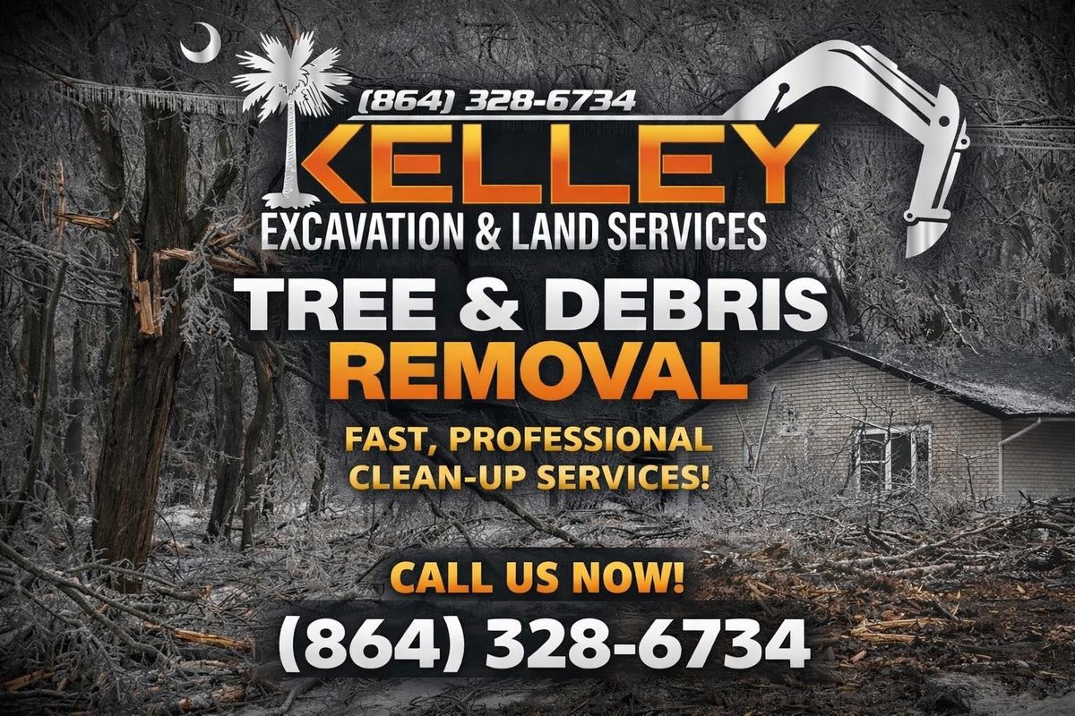 Tree Removal for Kelley Excavation & Land Services in Anderson, SC