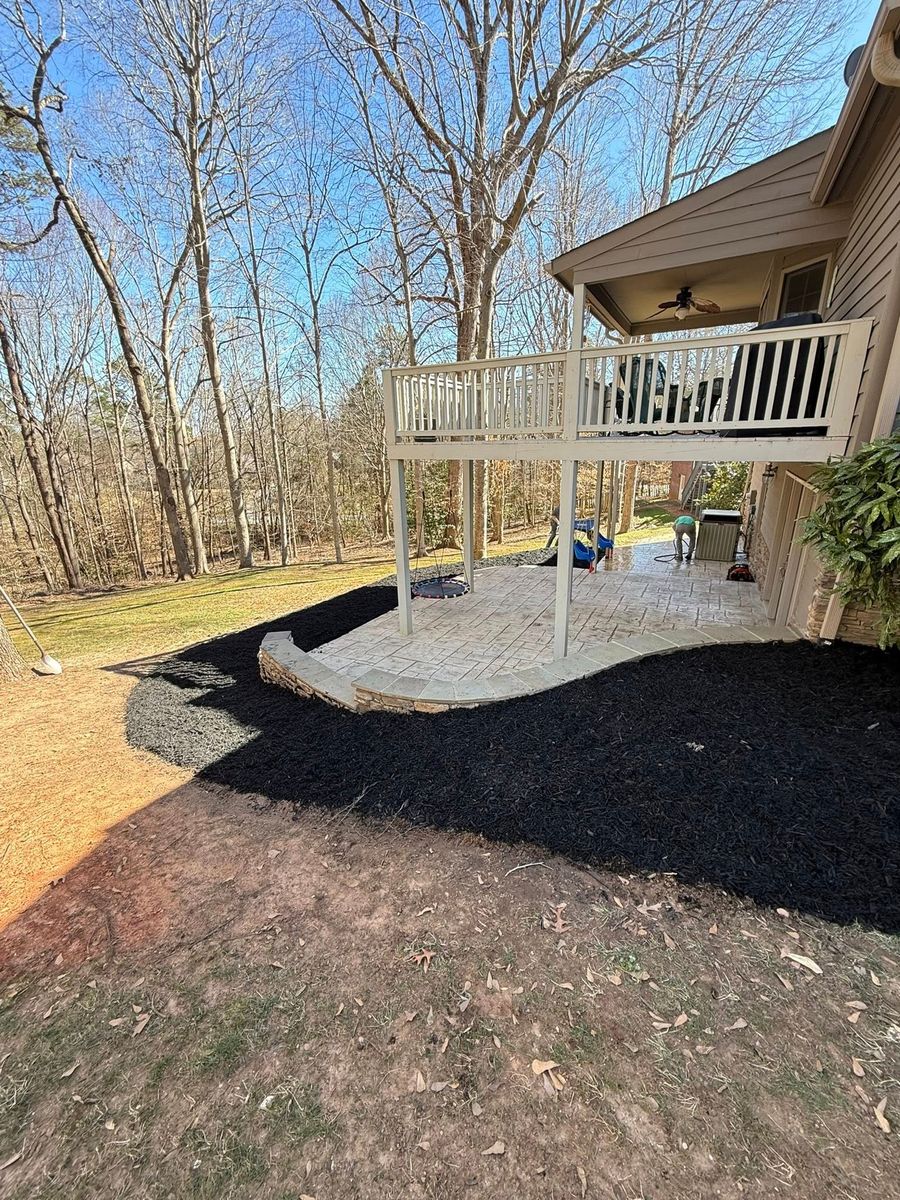 Mulch Installation for Stars & Stripes Landscaping in Catawba, NC