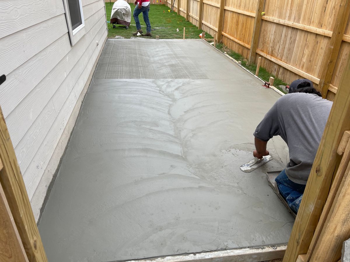 Concrete for DR Landscape in San Antonio, TX