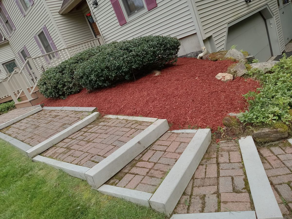 Mulch Installation. for K Brown's Property Maintenance in Pittsfield, MA