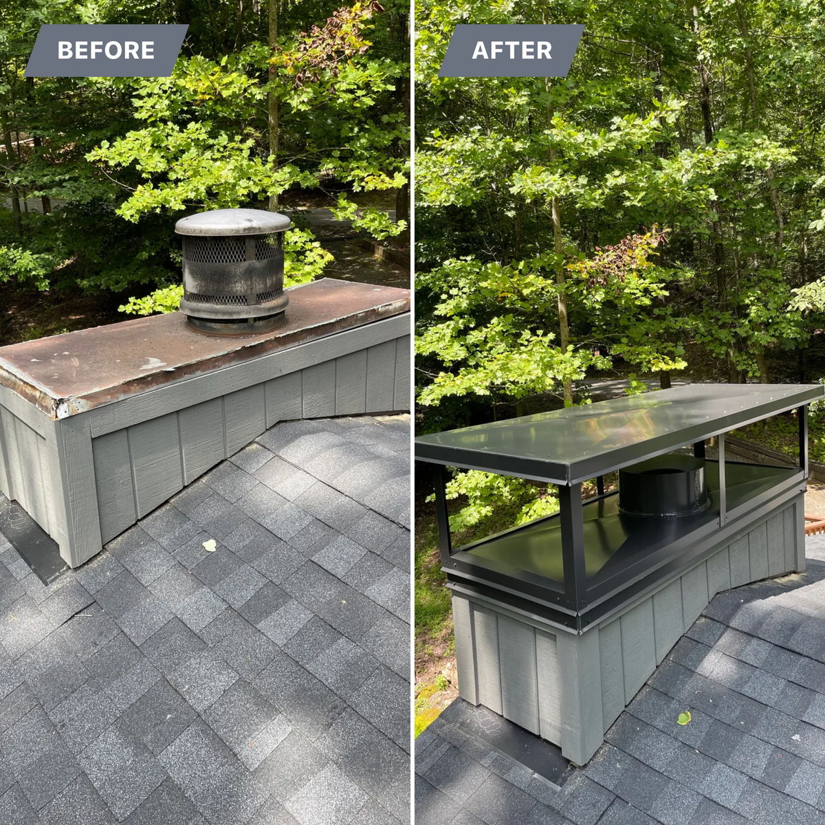 Chimney Replacement for RJ Roofing of WNC in Brevard, NC