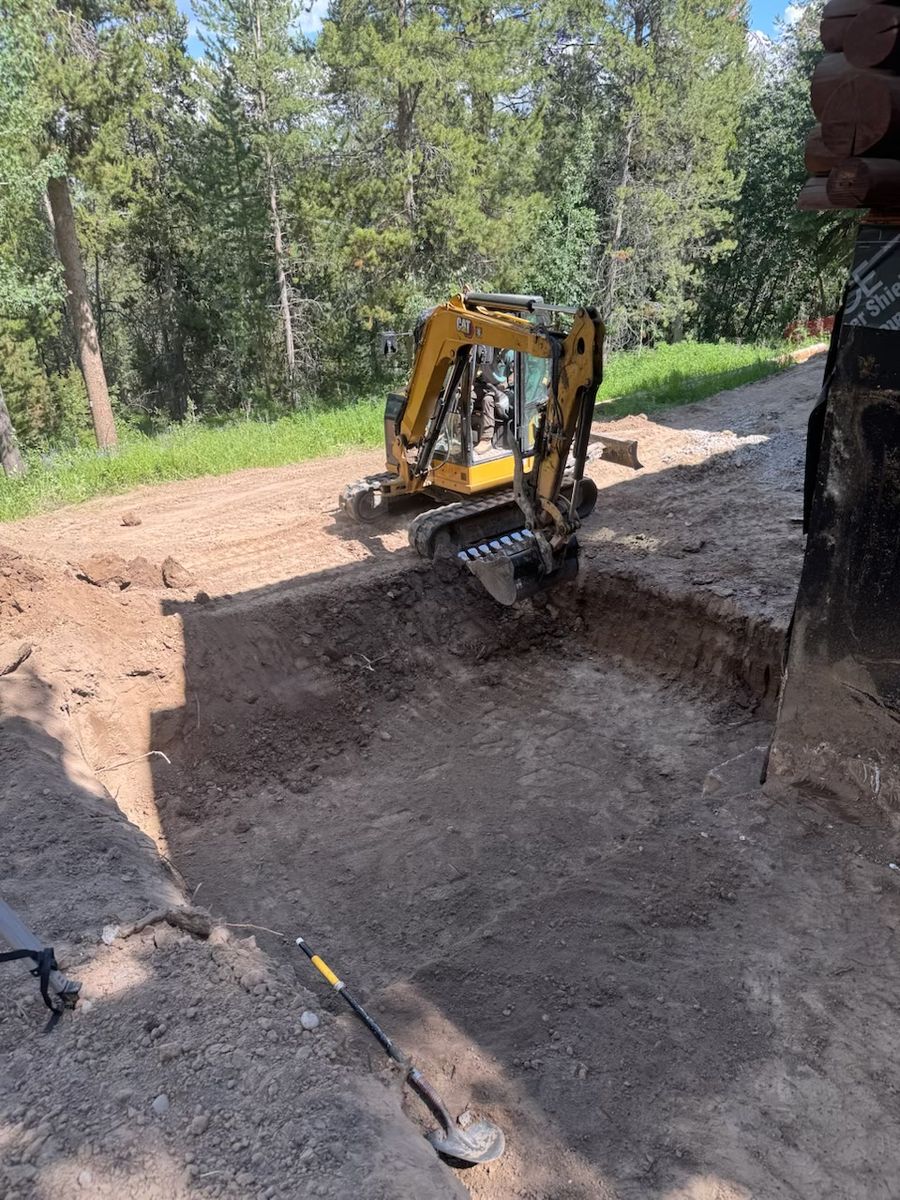 Foundation Excavation for Hansen Earth Works in Jackson, WY